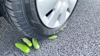 Crushing Crunchy & Soft Things by Car! - EXPERIMENT: Relaxing Stress Bal VS Car