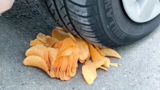 Crushing Crunchy & Soft Things by Car! - EXPERIMENT: BIG EGG VS CAR