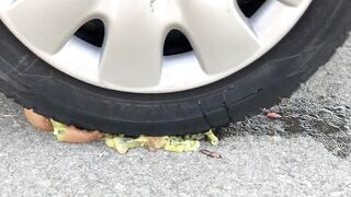 Crushing Crunchy & Soft Things by Car! - EXPERIMENT: FRUITS VS CAR
