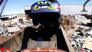 Amazing Powerful Excavator Destroys Car | Biggest Monster Truck Crushing Car
