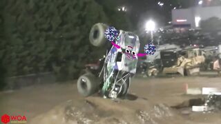 Monster Truck Doodles Off Road | Monster Jam Craziest Crashes | Woa Doodland
