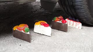 Crushing Crunchy & Soft Things by Car! - EXPERIMENT: CANDY VS CAR