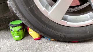 Crushing Crunchy & Soft Things by Car! EXPERIMENT CAR vs Wooden Crayons