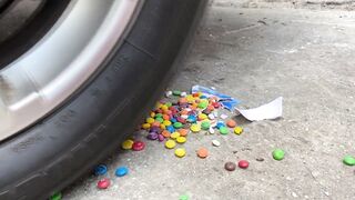 EXPERIMENT: Car vs Bottles with Balloons - Crushing Crunchy & Soft Things by Car!