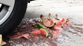 Crushing Crunchy & Soft Things by Car! - EXPERIMENT: WATERMELON VS CAR