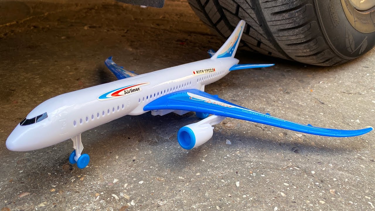 Crushing Crunchy & Soft Things by Car! EXPERIMENT AIRPLANE VS CAR