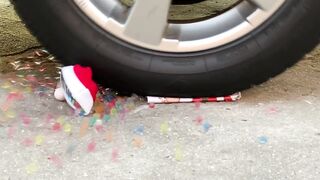 Crushing Crunchy & Soft Things by Car! EXPERIMENT : CAR vs CHRISTMAS TOYS