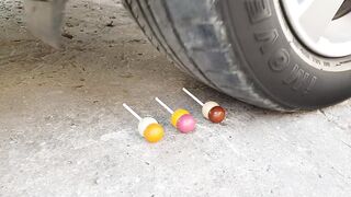 Crushing Crunchy & Soft Things by Car! EXPERIMENT : CAR VS CAR TOYS TESTS