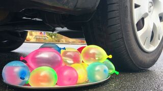 Experiment Car vs Rainbow Balloons | Crushing Crunchy & Soft Things by Car
