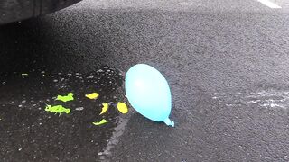 Crushing Crunchy & Soft Things by Car! EXPERIMENT: Water Balloons vs Car