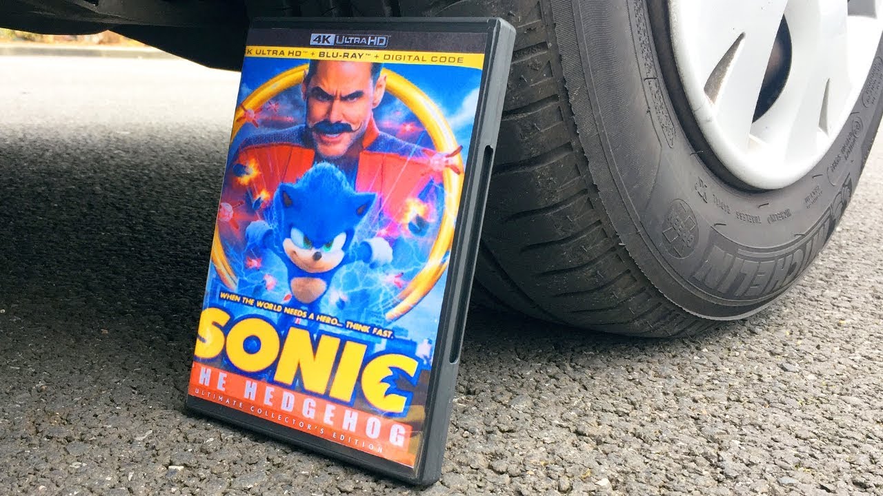 SONIC THE HEDGEHOG Movie HD 2020 vs CAR Crushing