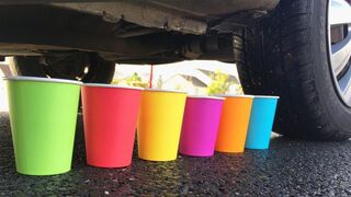 Experiment Car vs Coca Cola, Fanta, Rainbow Balloons | Crushing Crunchy & Soft Things by Car