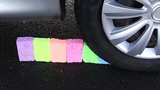 Crushing Crunchy & Soft Things by Car! EXPERIMENT CAR vs Floral Foam