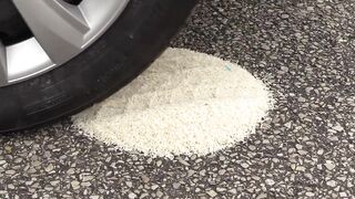 Crushing Crunchy & Soft Things by Car!- EXPERIMENT CAR VS M&M ICE CREAM
