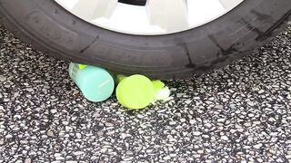 Experiment Car vs Colorful Jelly Eggs | Crushing Crunchy & Soft Things by Car!