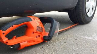EXPERIMENT: CHAINSAW VS CAR | Crushing Crunchy & Soft Things by Car