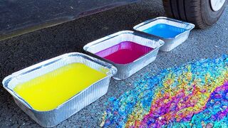 Crushing Crunchy & Soft Things by Car! - Floral Foam, Rainbow JELLY and More!