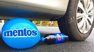 Experiment: Cola Pepsi and Mentos in to Giant Balloon! Epic Reaction!