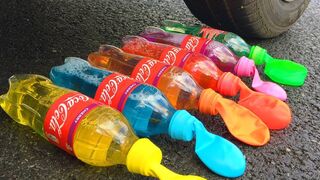 Experiment Car vs Rainbow Coca Cola | Crushing Crunchy & Soft Things by Car!