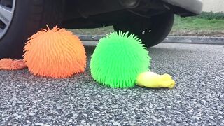 Experiment Car vs Colored Food | Crushing Crunchy & Soft Things by Car!