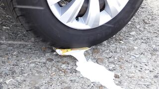 Crushing Crunchy & Soft Things by Car! - EXPERIMENT: BIG CHUPA CHUPS VS CAR