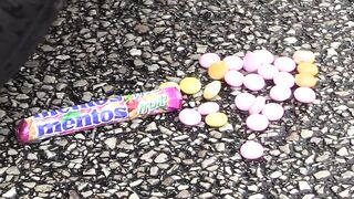 Crushing Crunchy & Soft Things by Car! - EXPERIMENT: MENTOS VS CAR