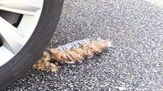 Crushing Crunchy & Soft Things by Car! - EXPERIMENT: SOCCER BALL VS CAR