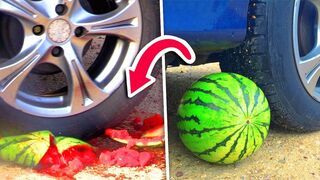 CRUSHING Crunchy & SOFT Things by CAR - Satisfying videos