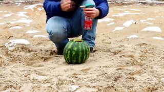 Experiment: XXL Firecrackers VS Watermelon