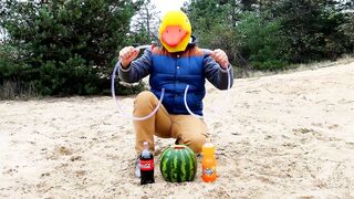 Experiment: Coca-Cola and Fanta vs Watermelon