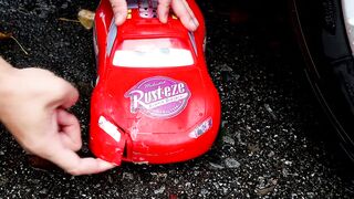 Experiment: Car vs Lightning McQueen - Crushing Crunchy & Soft Things by Car!