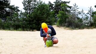 Experiment ! Watermelon vs Sparklers