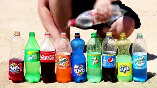 Mirinda, Coca-Cola, Fanta, Sprite and other Popular Sodas vs Mentos