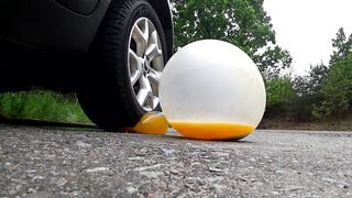 Experiment: Car vs Giant Fanta vs Balloon and Mentos