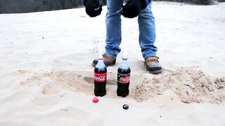 Experiment Car vs Coca Cola Cans | Crushing crunchy & soft things by car | Crush Bang Show