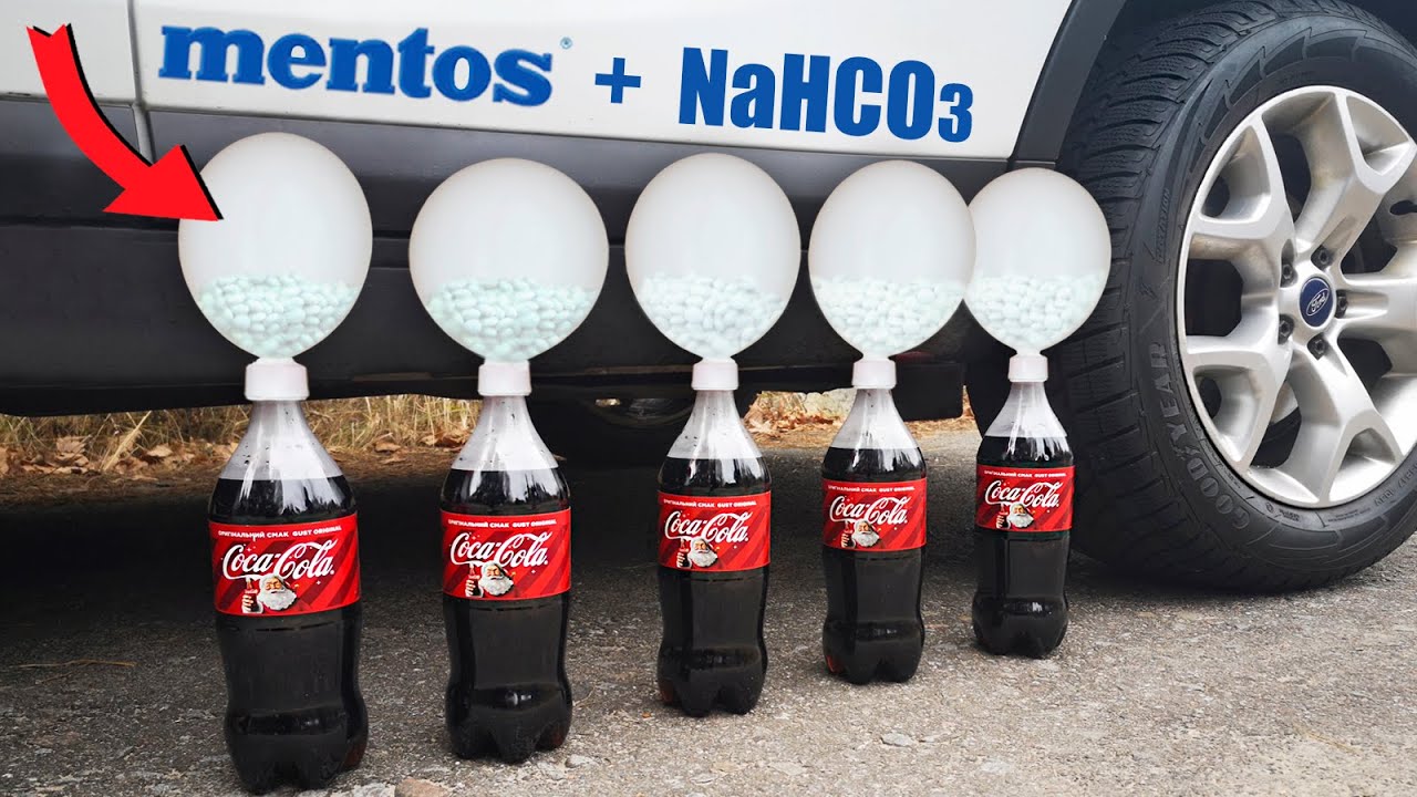 coca cola vs mentos vs baking soda