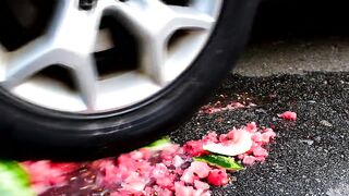 Car vs Vegetables vs Fruits | Crushing Crunchy & Soft Things by Car | Satisfying ASMR Video