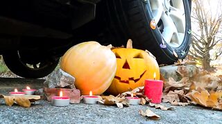 Halloween 2019 - Car vs Pumpkin - Crushing Crunchy & Soft Things by Car | Satisfying ASMR Video