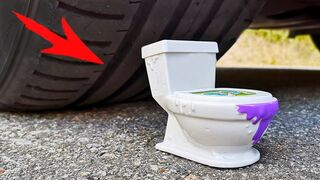 CAR vs TOILET bowl - Crushing Crunchy & Soft Things by Car | Satisfying ASMR Video