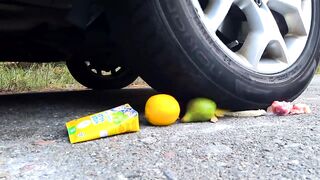 Car vs Things - Rainbow Ducks, Glasses, Soap, Candies and More | Satisfying ASMR Video