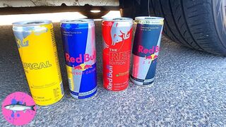 CAR vs RED BULL Experiment | Crushing Crunchy and Soft Things By Car! (CCASTBC)