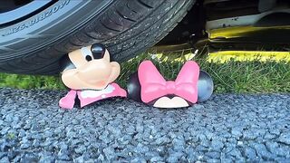 CAR vs MINNIE MOUSE Experiment | Crushing Crunchy and Soft Things By Car! (CCASTBC)