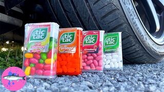 CAR vs TIC TAC Experiment | Crushing Crunchy and Soft Things By Car! (CCASTBC)