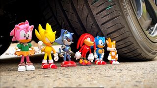 Experiment: CAR vs SONIC THE HEDGEHOG HD (2020) | All Sonic Characters In Real Life