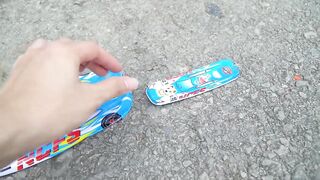 Satisfying ASMR with Soft and crunchy Things | Car crushing Experiment| Crunchy Car vs Elephant Toys