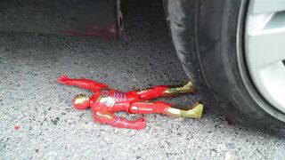 Crushing Crunchy & Soft Things by Car! EXPERIMENTS - SPIDER - MAN VS CAR TEST