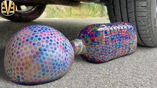 Experiment Car vs Orbeez In Balloon, Bottle | Crushing Crunchy & Soft Things by Car | EvE