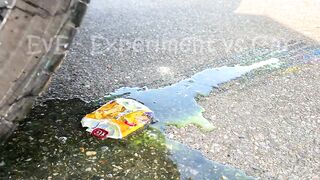 Experiment Car vs Long Balloon With Cola, M&M Candy | Crushing Crunchy & Soft Things by Car | EvE