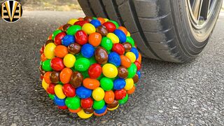 Experiment Car vs M&M Candy vs Balloon | Crushing Crunchy & Soft Things by Car | EvE