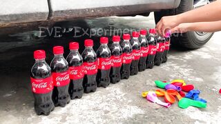 Experiment Car vs Cola, Rainbow Balloons | Crushing Crunchy & Soft Things by Car | EvE